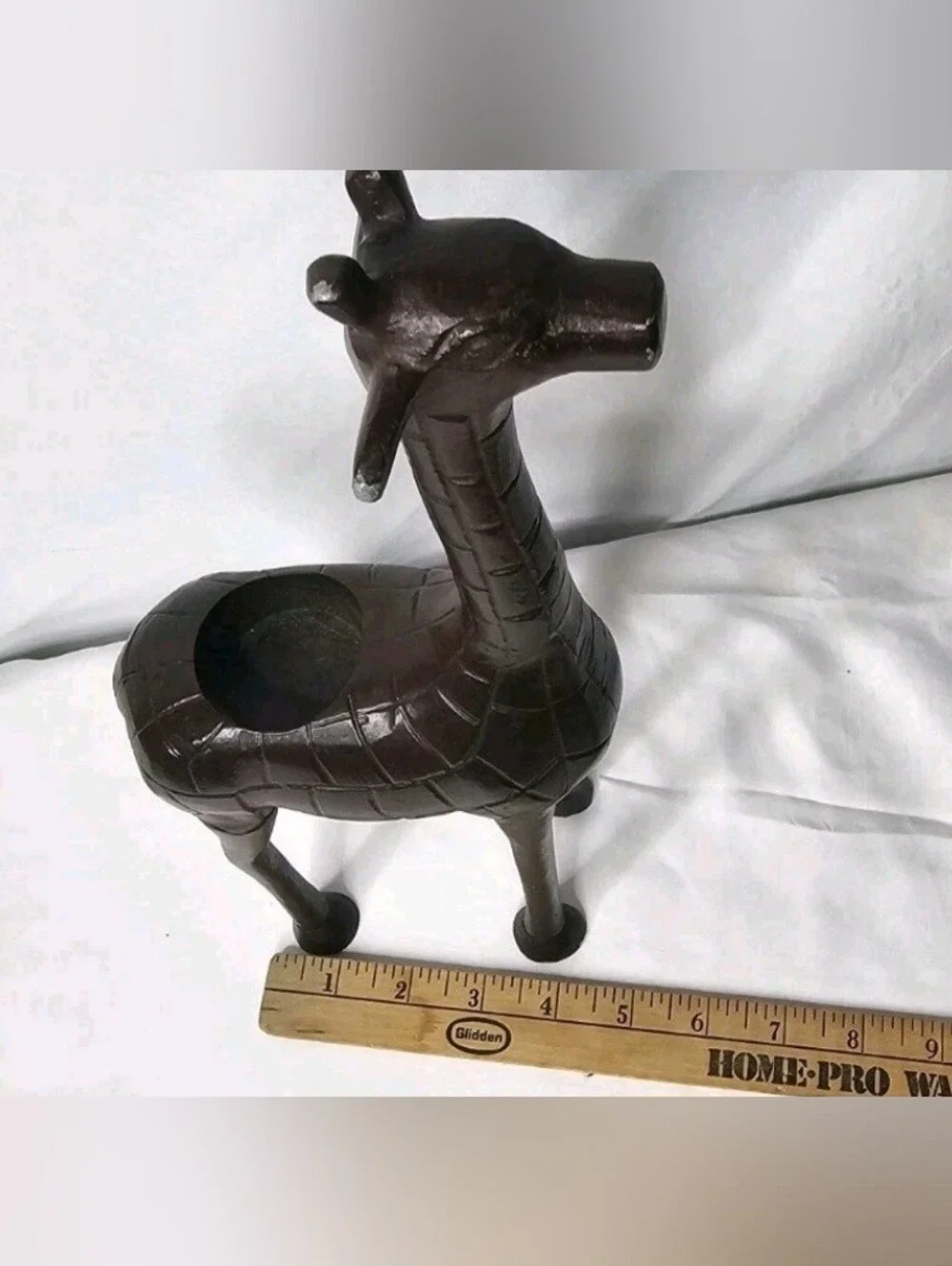 Metal Giraffe Sculpture Candle Holder 13